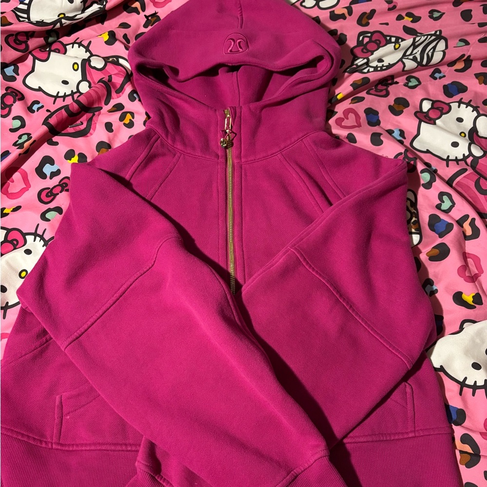 Lululemon Athletica Pink Zip-Up Hoodie Sweatshirt